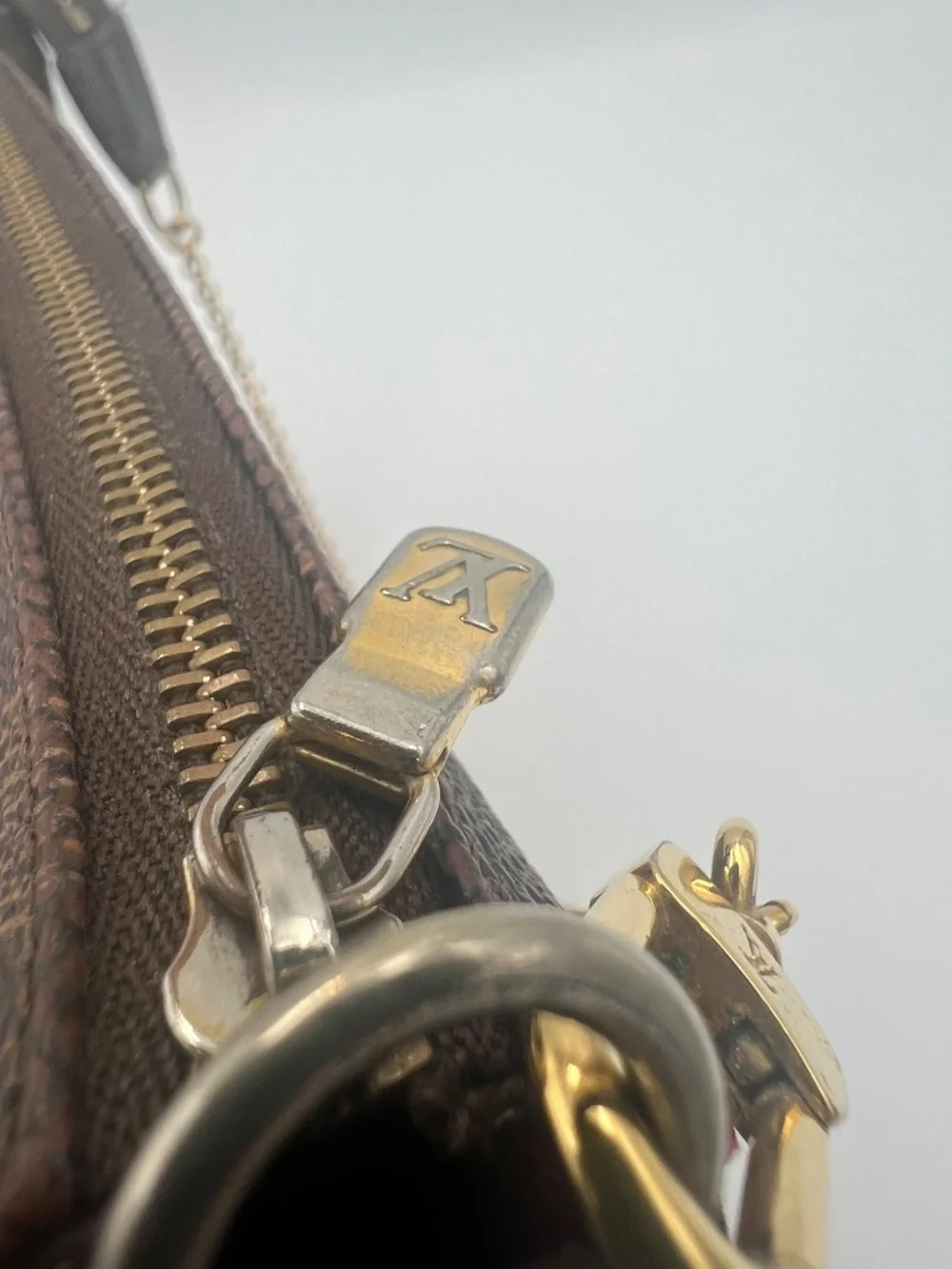 LV Damier Ebene Eva Clutch